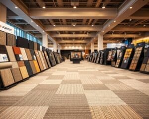 Welke tapijttegels zijn geschikt voor beursvloeren?