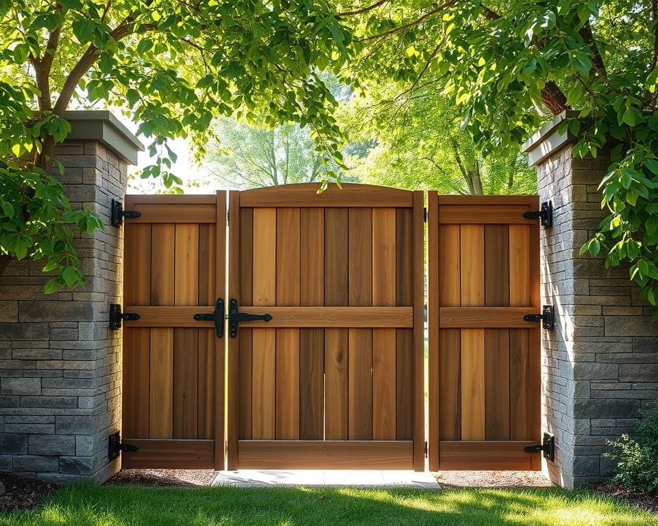 Een stevige tuinpoort kiezen die bij je afsluiting past