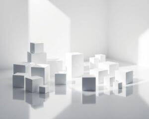 Hoe gebruik je kubussen om producten te etaleren?