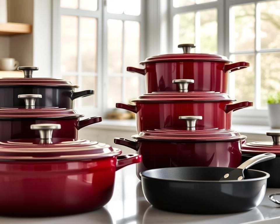 Le Creuset gietijzeren pannen perfect voor stoofschotels en braadgerechten Le Creuset gietijzeren pannen perfect voor stoofschotels en braadgerechten