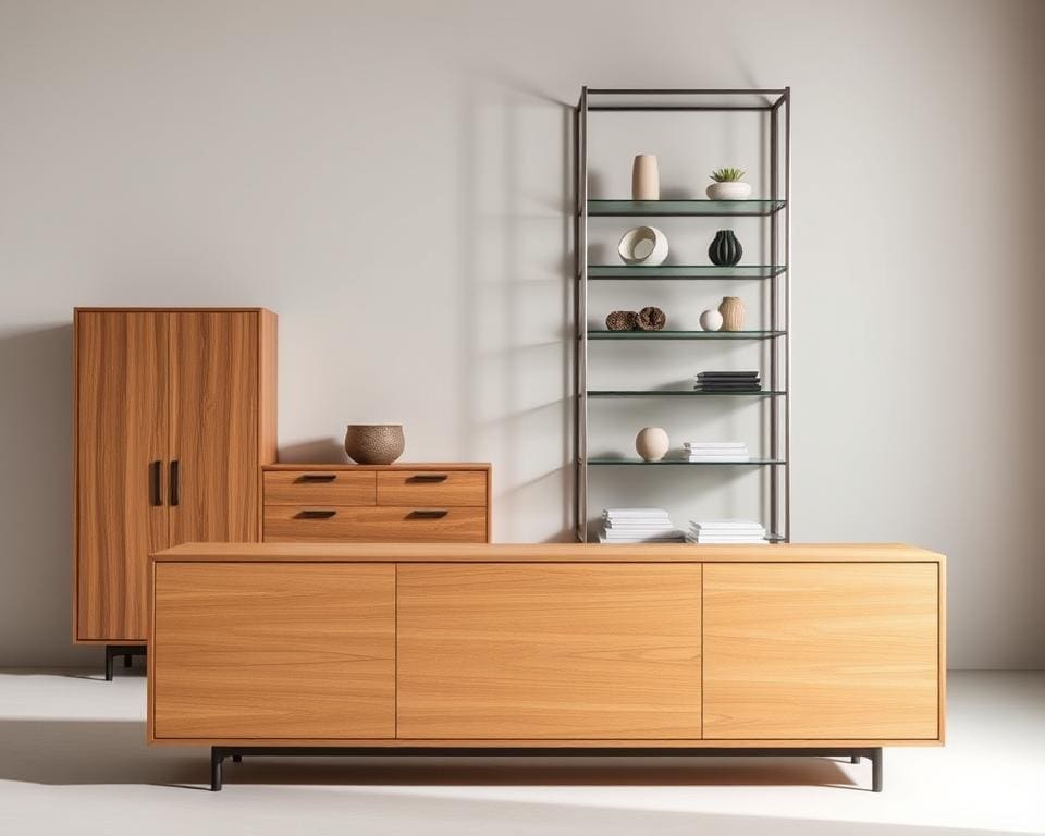 materialen opbergmeubels