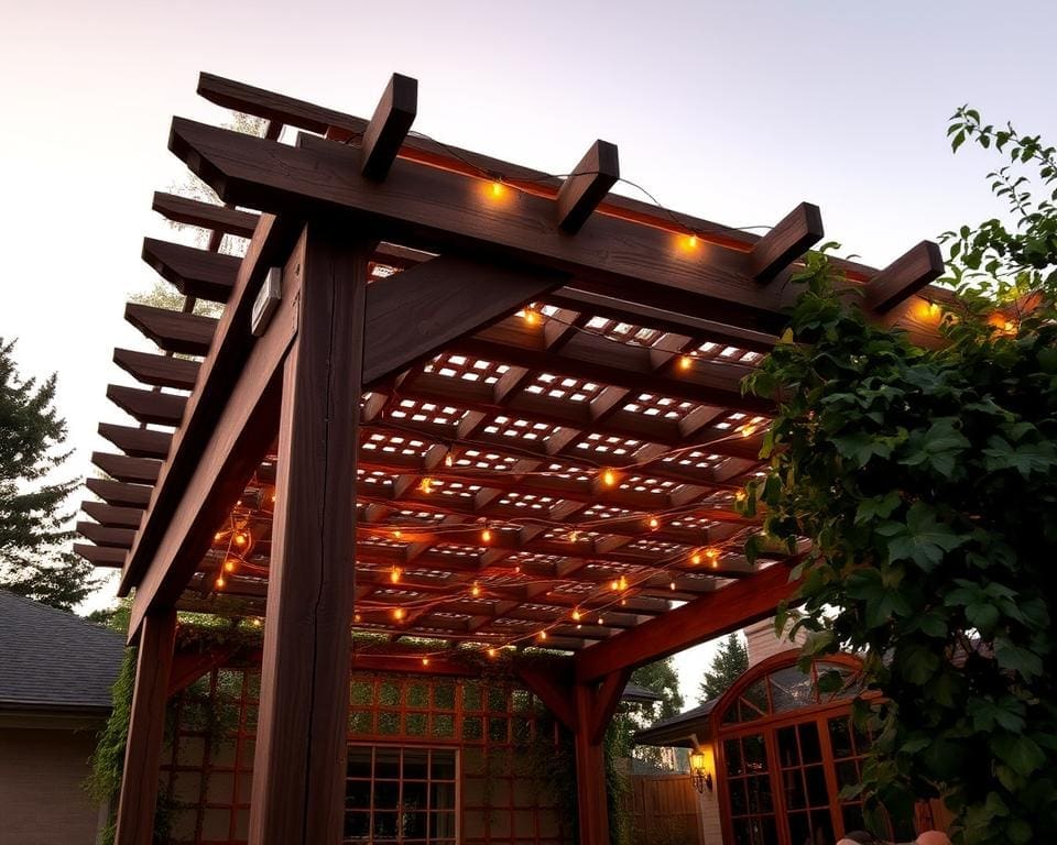 Wat maakt een pergola met verlichting ideaal voor zomeravonden?