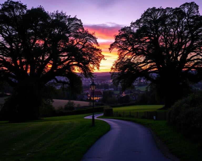 Wat zijn de mooiste plekken voor een avondwandeling?