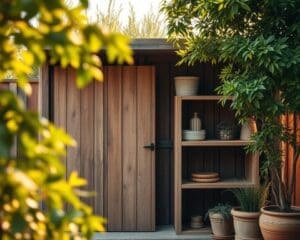 Wat zijn praktische oplossingen voor opbergruimte buiten?