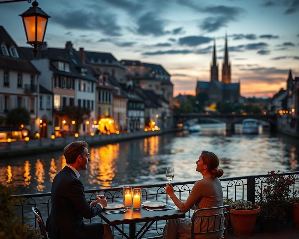 Hoe geniet je van een romantische avond in Dinant?