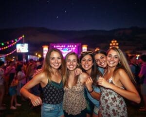 Hoe geniet je van muziekfestivals met vrienden?