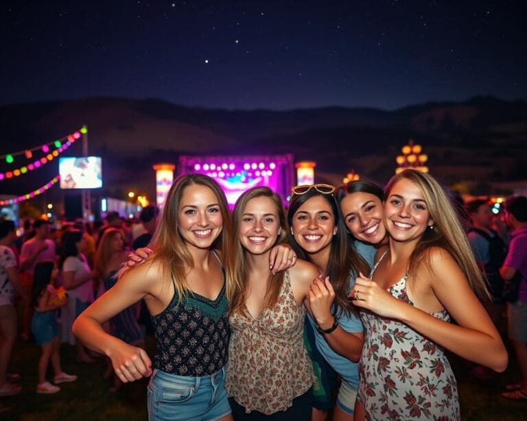 Hoe geniet je van muziekfestivals met vrienden?