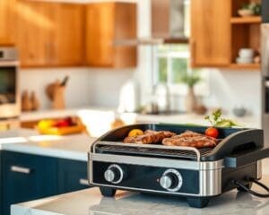 Wat maakt een elektrische grill geschikt voor binnengebruik?