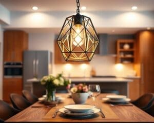 Wat maakt een hanglamp geschikt voor boven de eettafel?