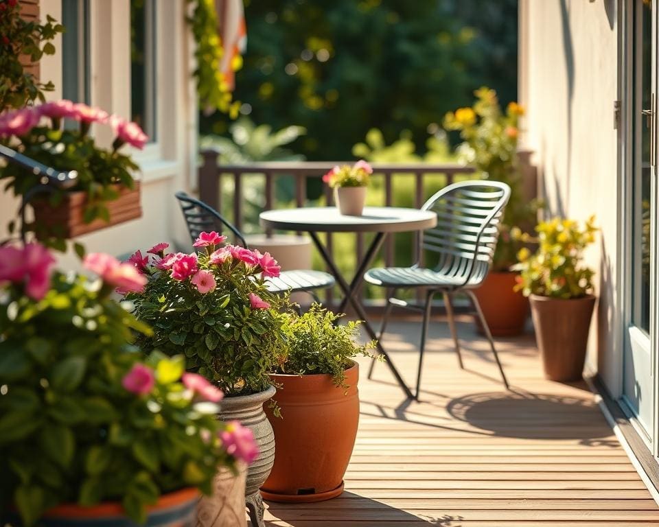 Welke tuinset past op een klein terras?