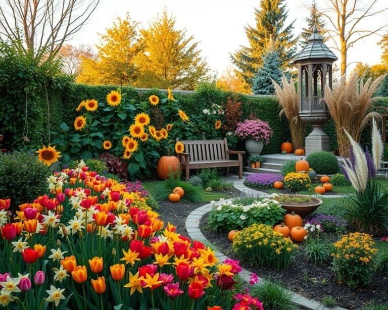 Hoe richt je een tuin in voor alle seizoenen?