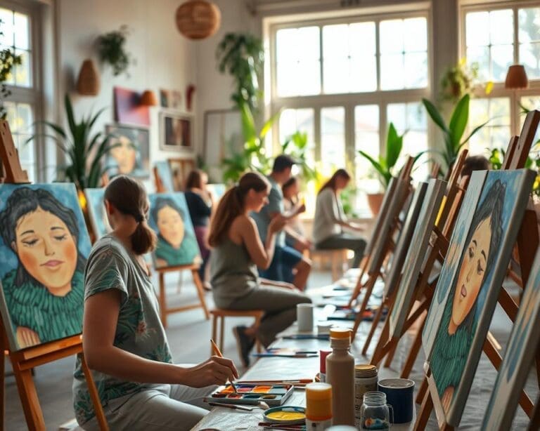 Waarom is een creatieve schilderworkshop ontspannend?