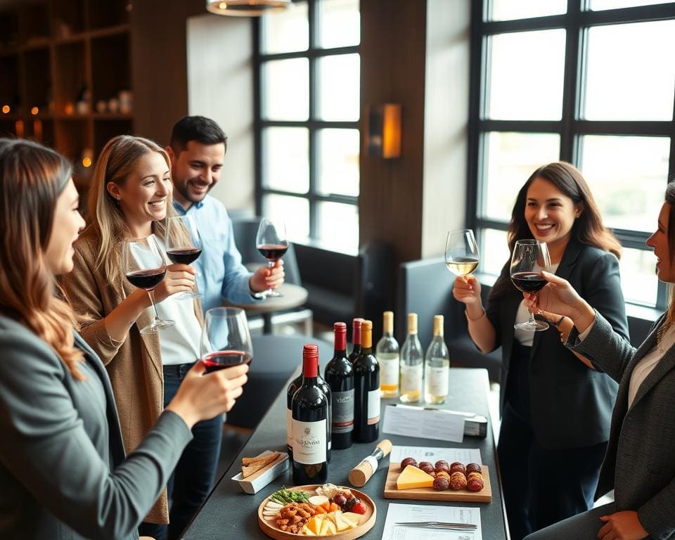 Waarom is een wijnproeverij populair bij groepen?